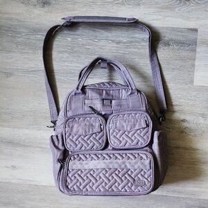 Lug Mini Puddle Jumper 2, Brushed  Shoulder/Crossbody Travel Bag Grey